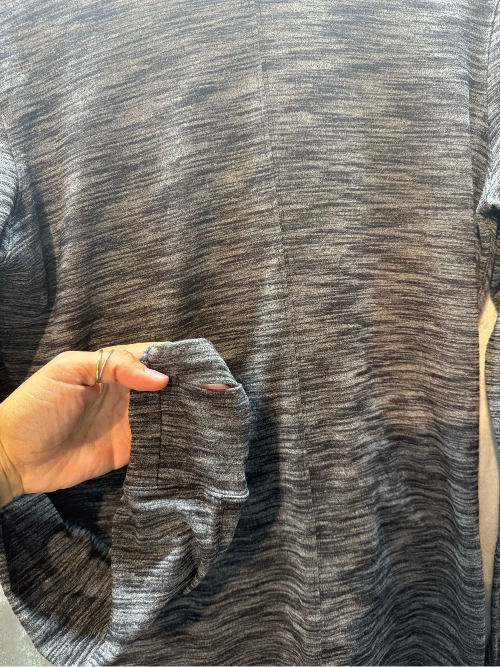 lululemon athletica Women's Gray Marled Turtleneck Sweater